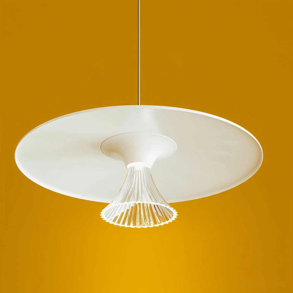 Ipho pendant light soft prismatic geometry concentrated downward light emission