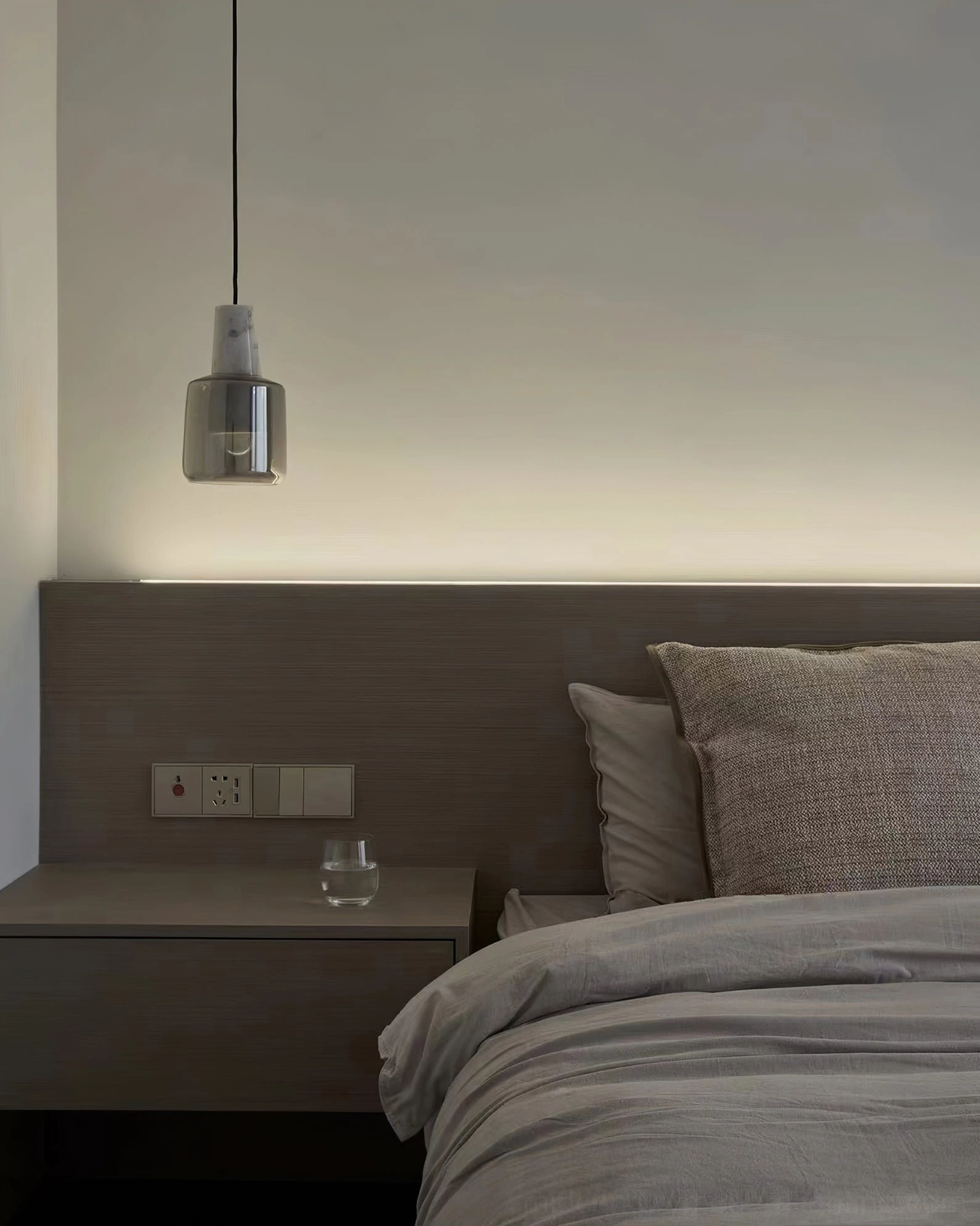 Issa pendant lamp styled in contemporary home decor photography editorial shoot
