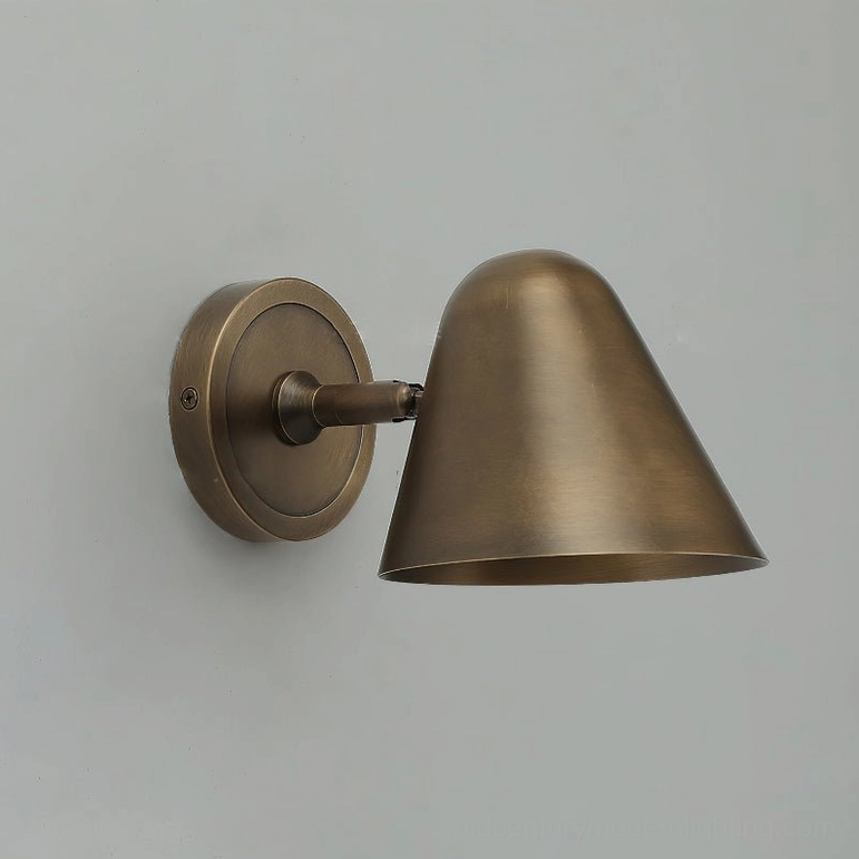 Janna Brass Wall Sconce pure brass finish - studio product photography