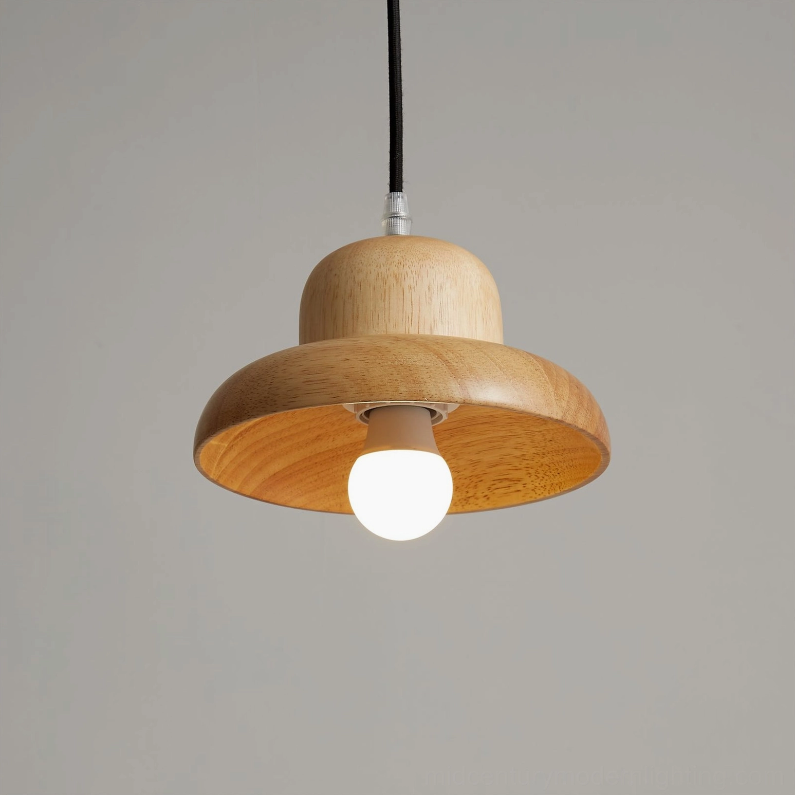 Japanese-inspired wooden pendant lamp highlighting minimalist beauty and wabi-sabi design philosophy