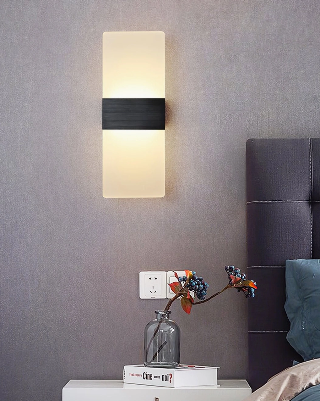 Modern minimalist wall sconce with precision engineering and refined aesthetic details