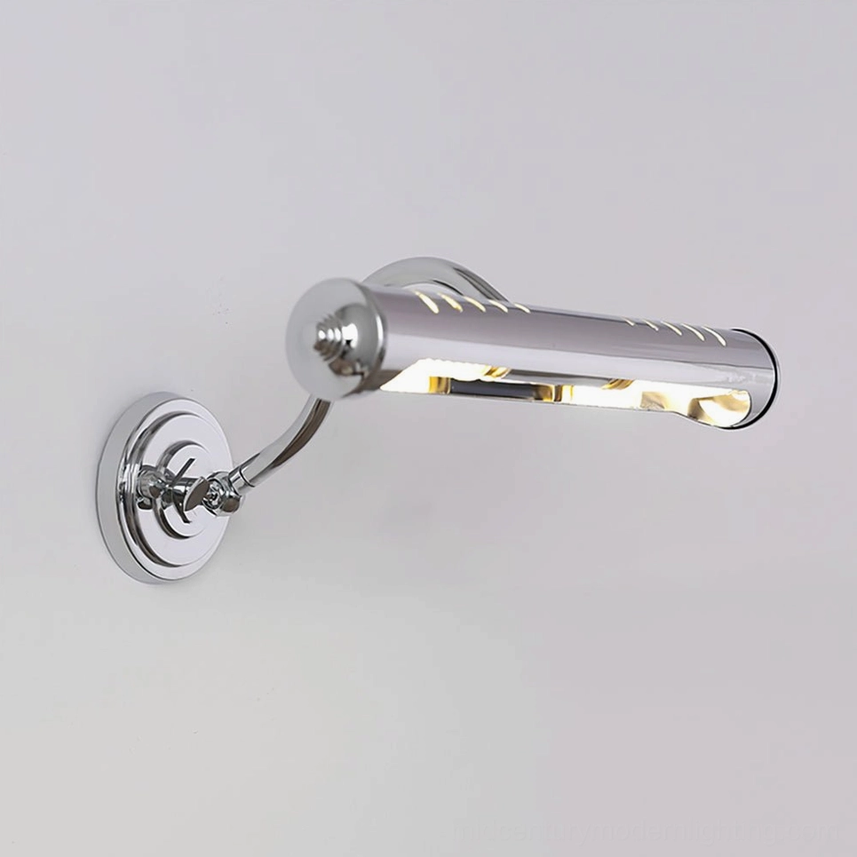 Joely polished chrome wall sconce elegantly displayed against neutral background highlighting finish