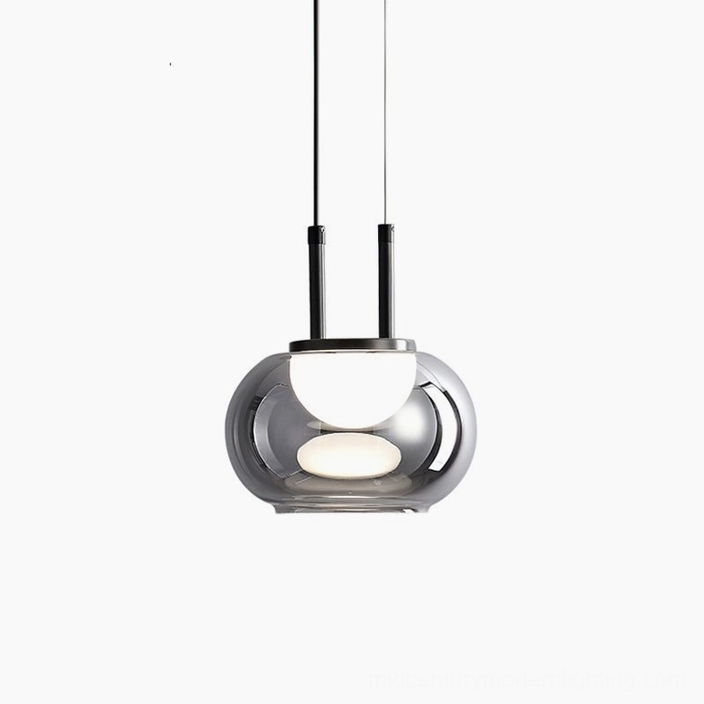 Single Johan pendant light with organic mushroom silhouette design