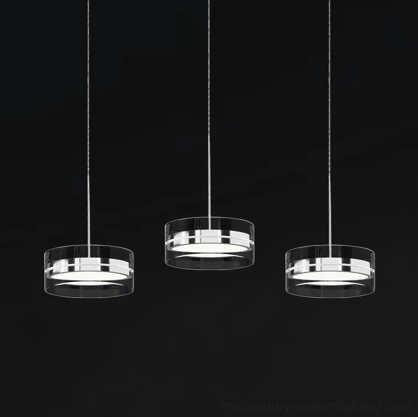 Single Kaede pendant creating ambient lighting in modern residential interior space
