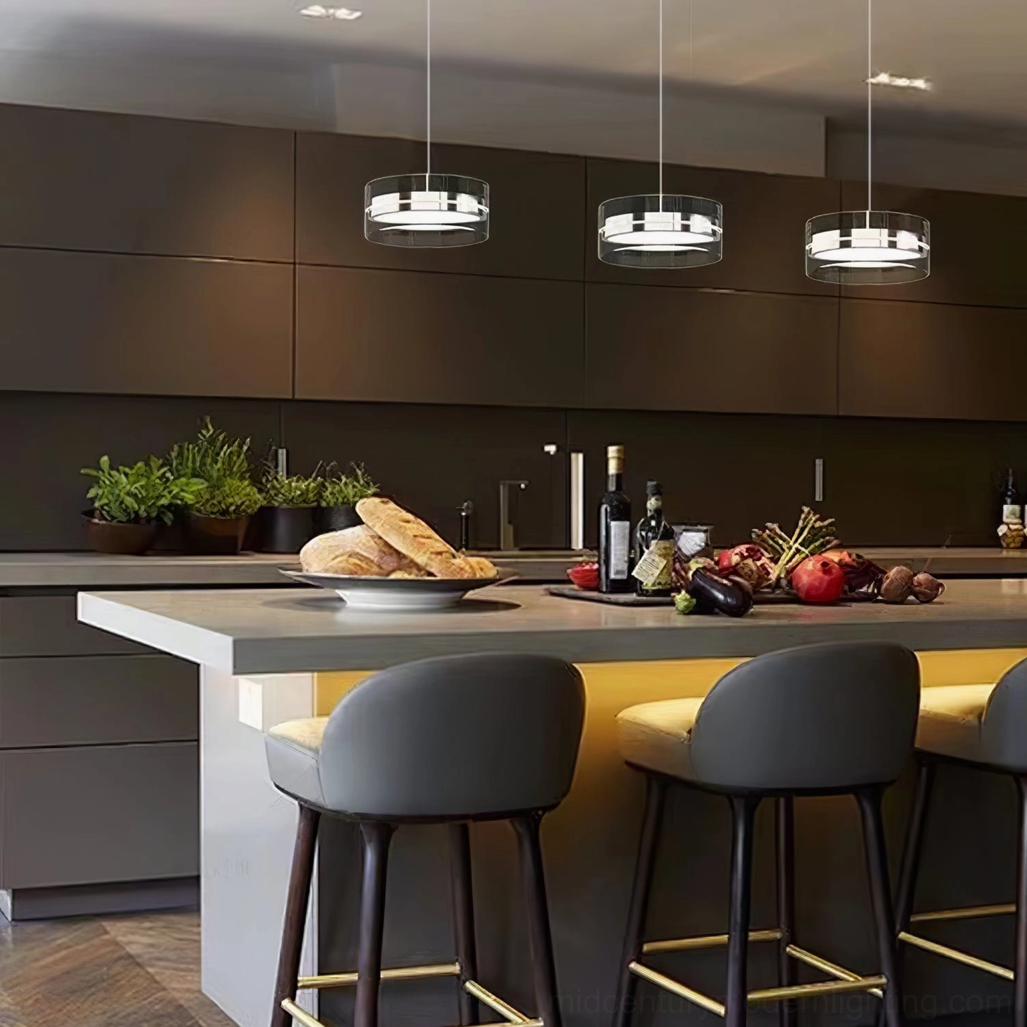 Kaede pendant light in scandinavian minimalist interior design setting with natural elements