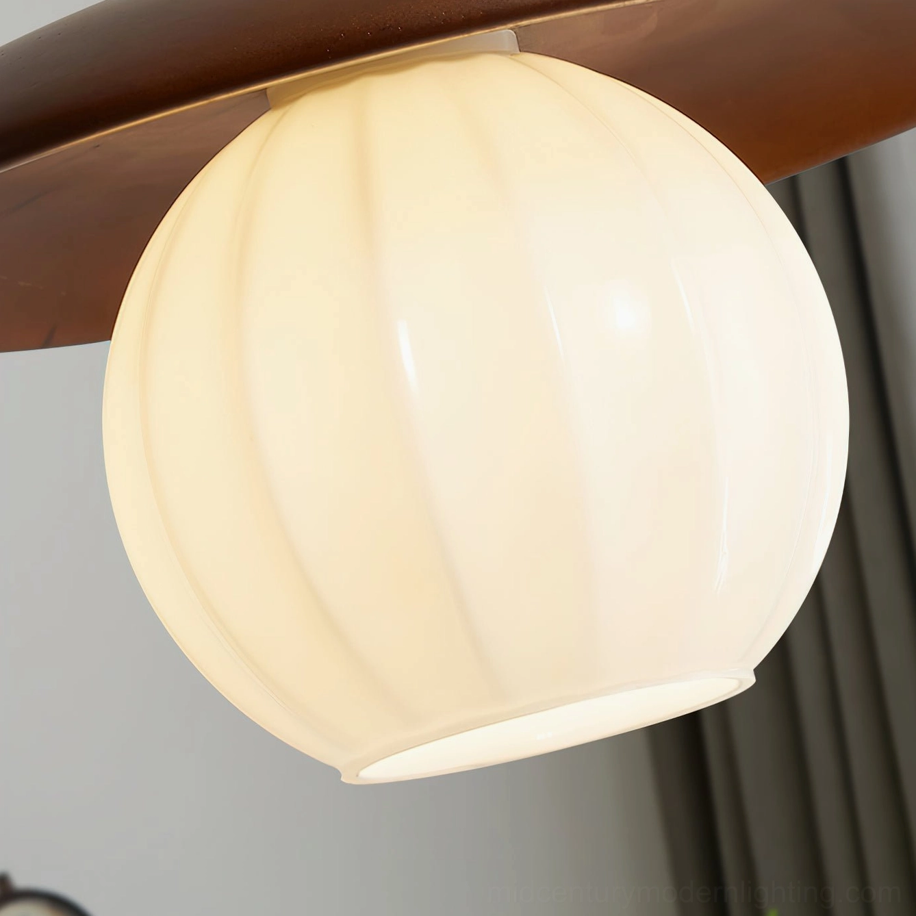 Kato single pendant light hanging installation showing cord and ceiling fixture