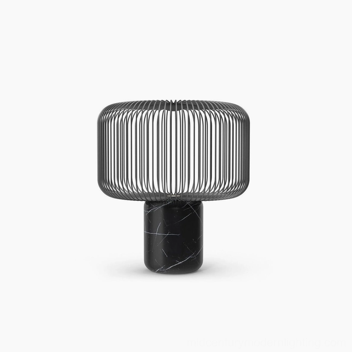 Keshi marble lamp showing mirror reflector functionality and light reflection mechanics