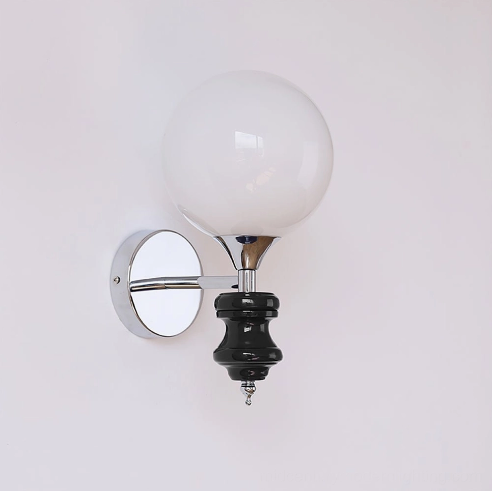 Koscina wall lamp chrome and black finishes - color variant comparison showing material quality