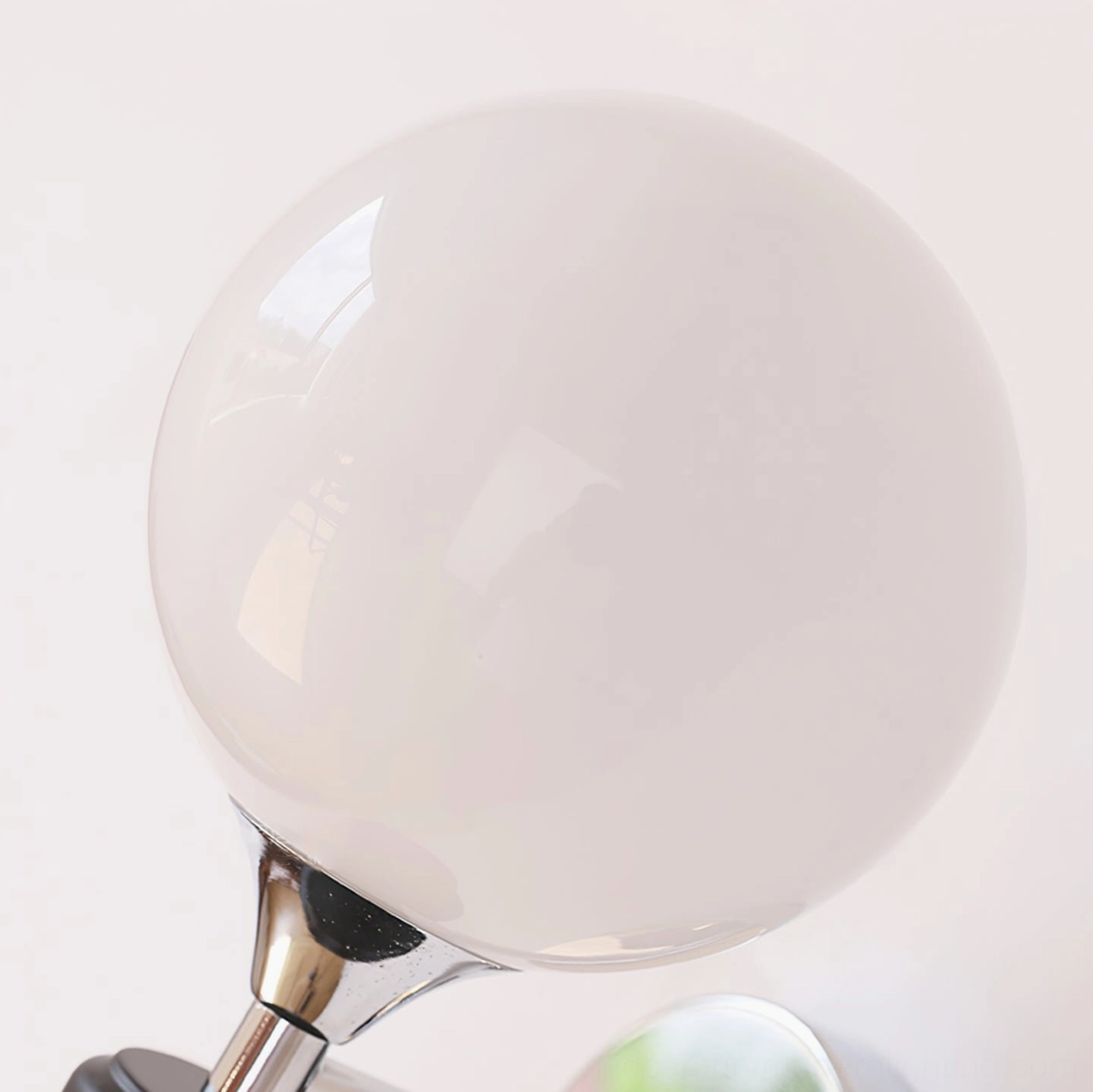Koscina frosted glass lampshade - matte white finish close-up showing smooth diffuser surface