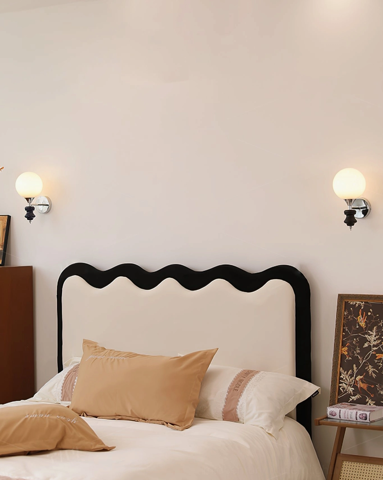 Koscina mid-century modern wall sconce - abstract sculptural form demonstrating Bauhaus design principles
