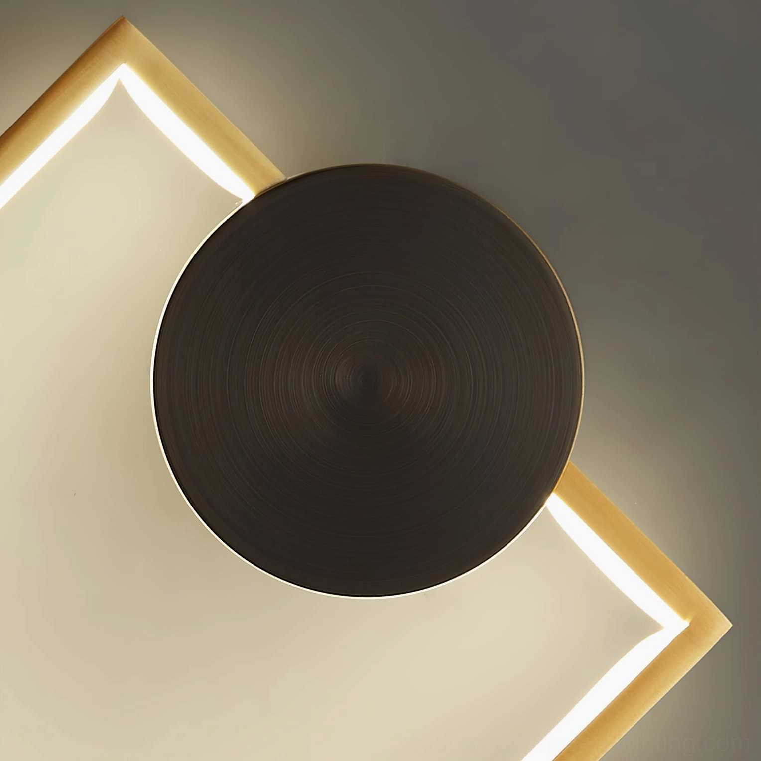 Koya brass wall sconce geometric design modern minimalist home decor lighting