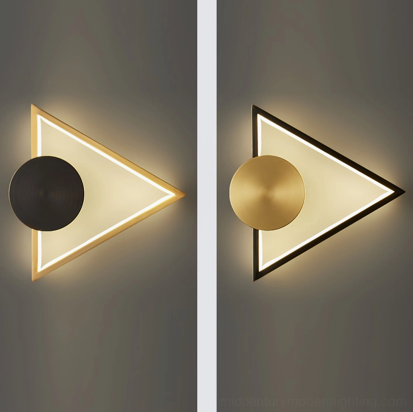 Koya geometric LED wall lamp modern design matte finish minimalist aesthetic