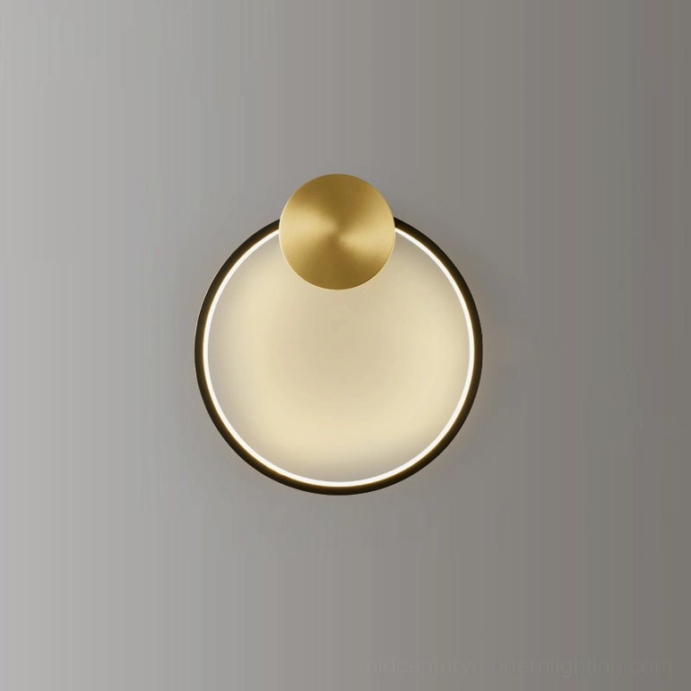 Koya wall lamp model A black rub gold finish premium LED wall sconce