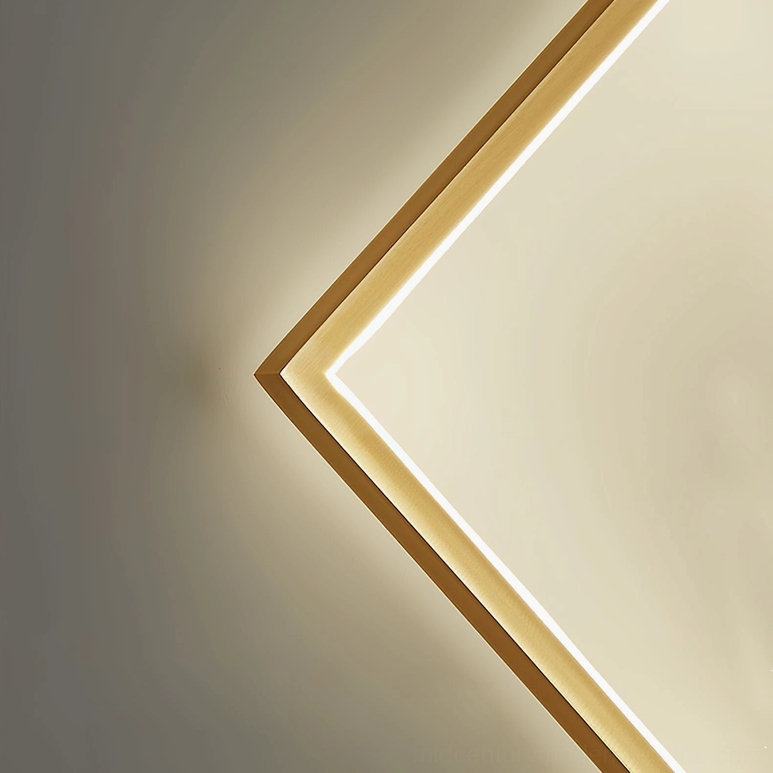 Koya minimalist LED wall sconce installation view side profile metal frame