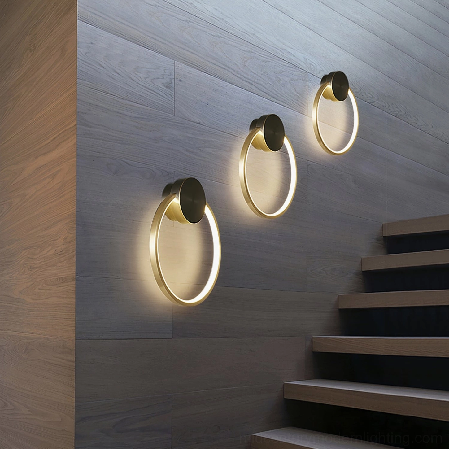 Koya matching wall light set staircase corridor modern minimalist installation