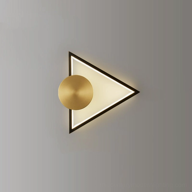 Koya wall sconce model C matte black rub gold finish contemporary styling