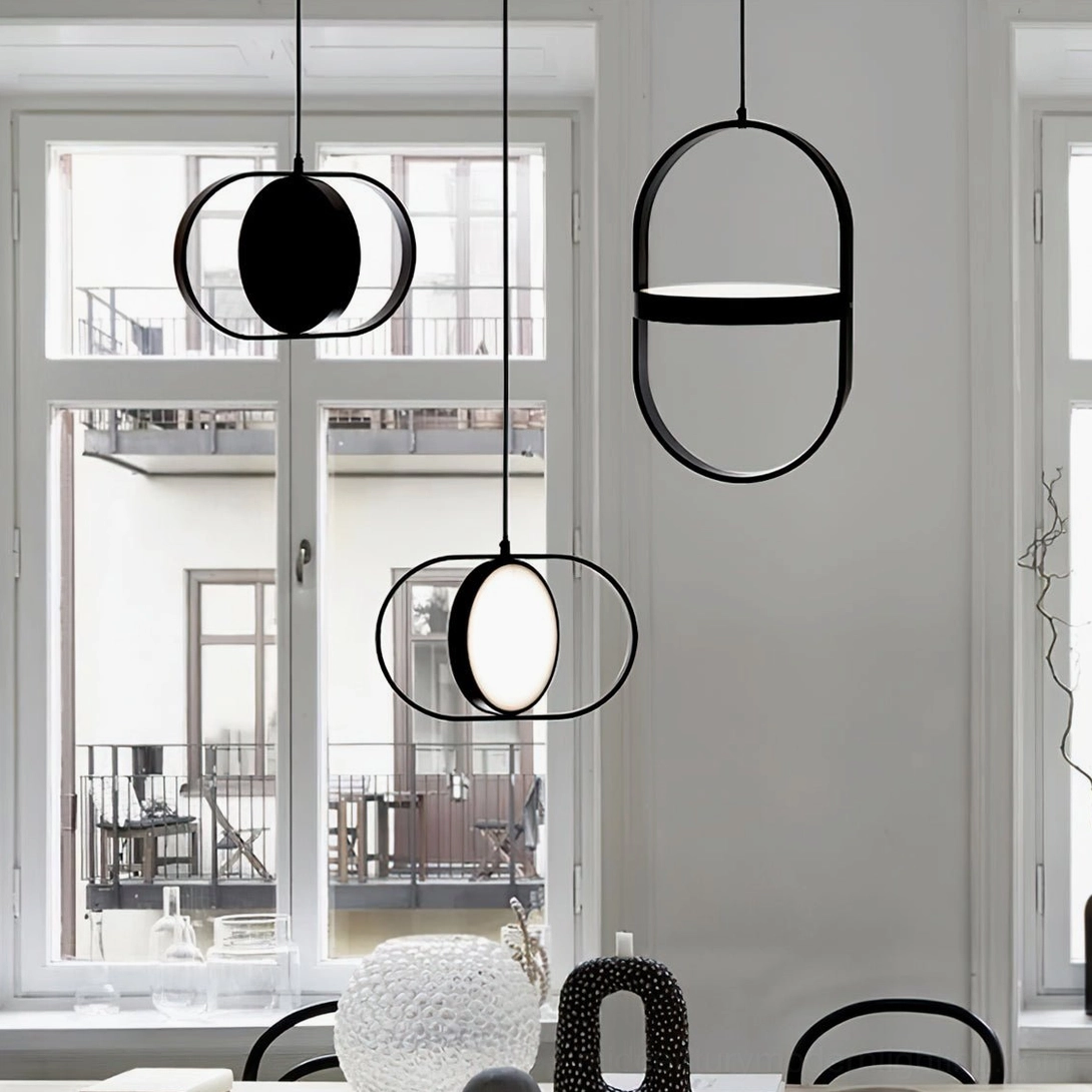 Kuu pendant lamp vertical orientation installation ceiling mount Nordic modern