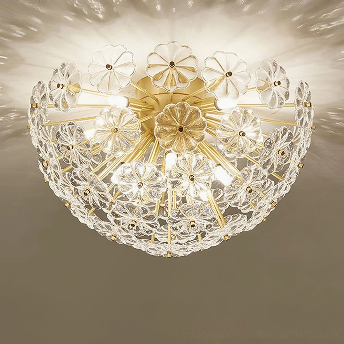 Lamina ceiling light showing all three size options arranged for comparison