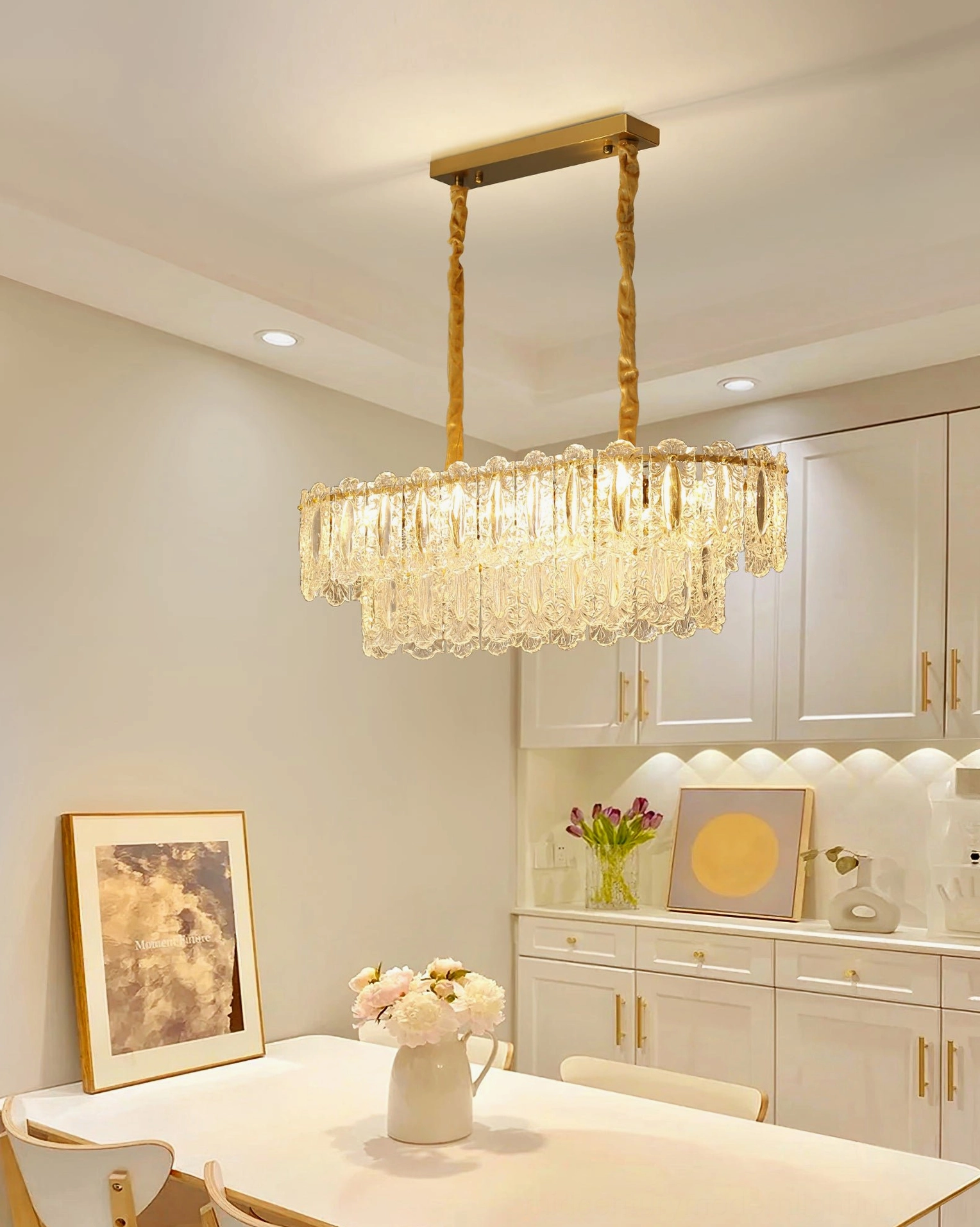 Vienna crystal chandelier large diameter three-tier statement piece for spacious ceilings