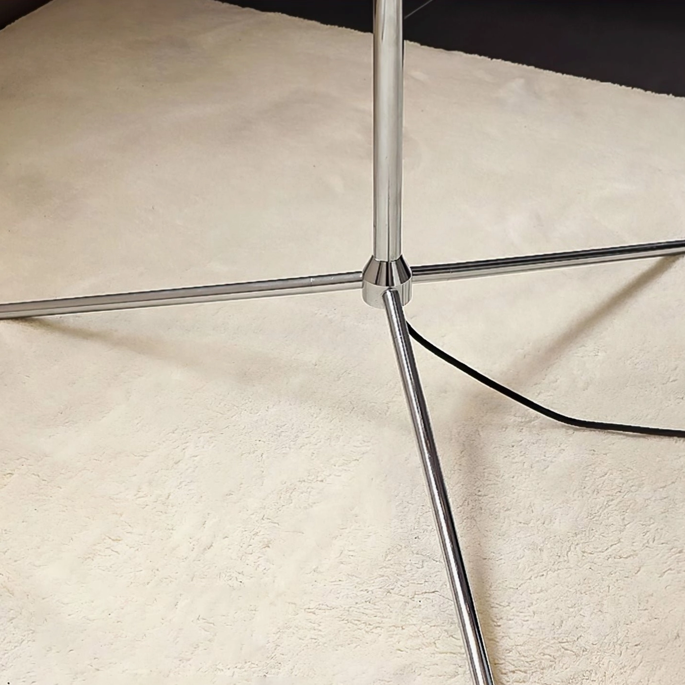 Lava cone floor lamp in contemporary interior space showing modern aesthetic integration