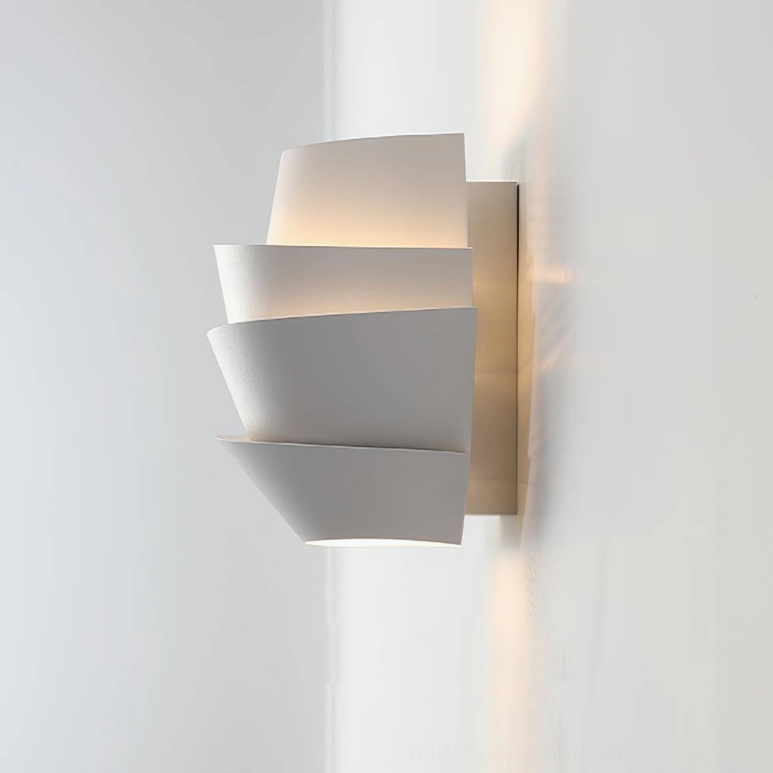 Le Soleil modern tiered wall lamp with asymmetrical design and ambient lighting