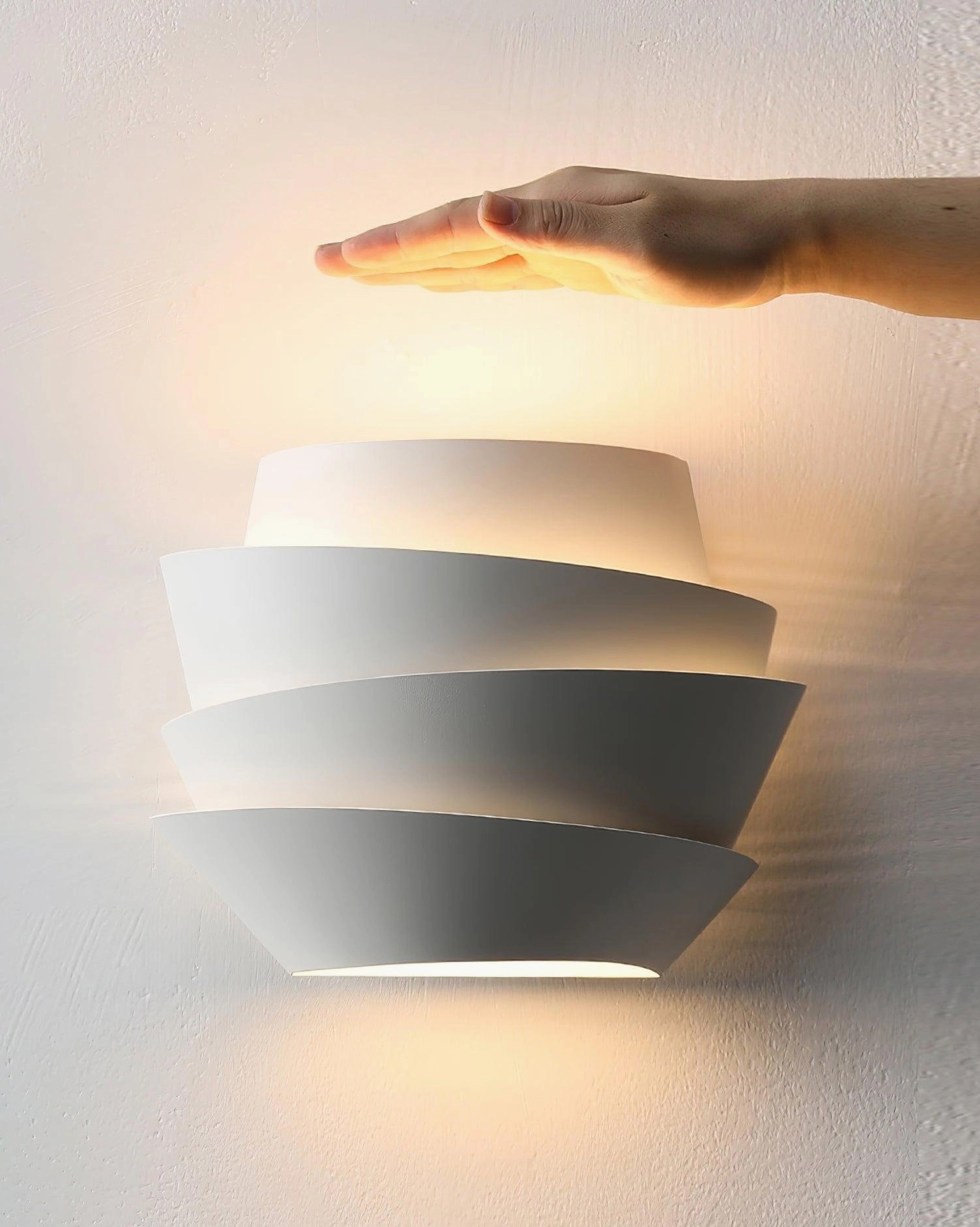 Le Soleil tiered wall lamp with E26 E27 bulb compatibility modern installation