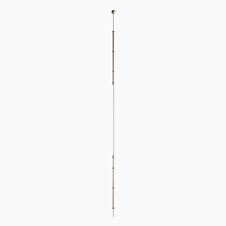 Model D Leda dual-curve LED chandelier, sculptural modern pendant fixture ceiling mount