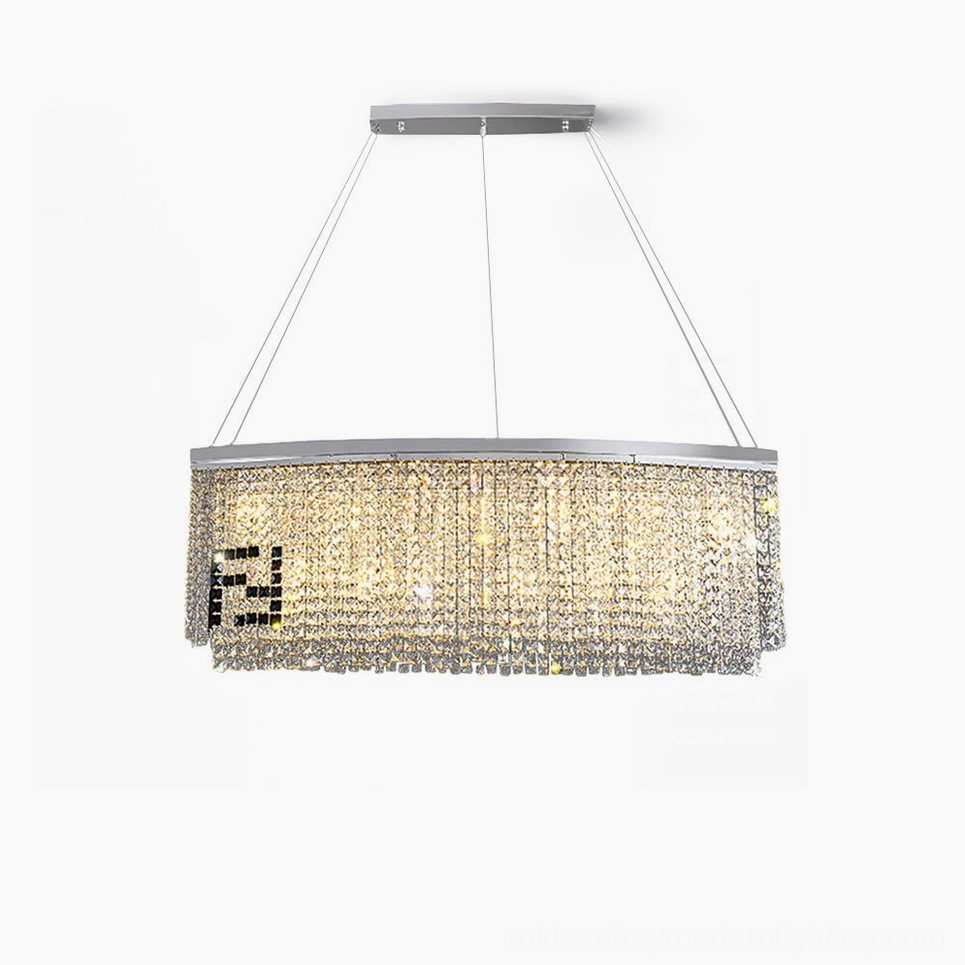 Liliana rectangular crystal chandelier product showcase elegant luxury lighting
