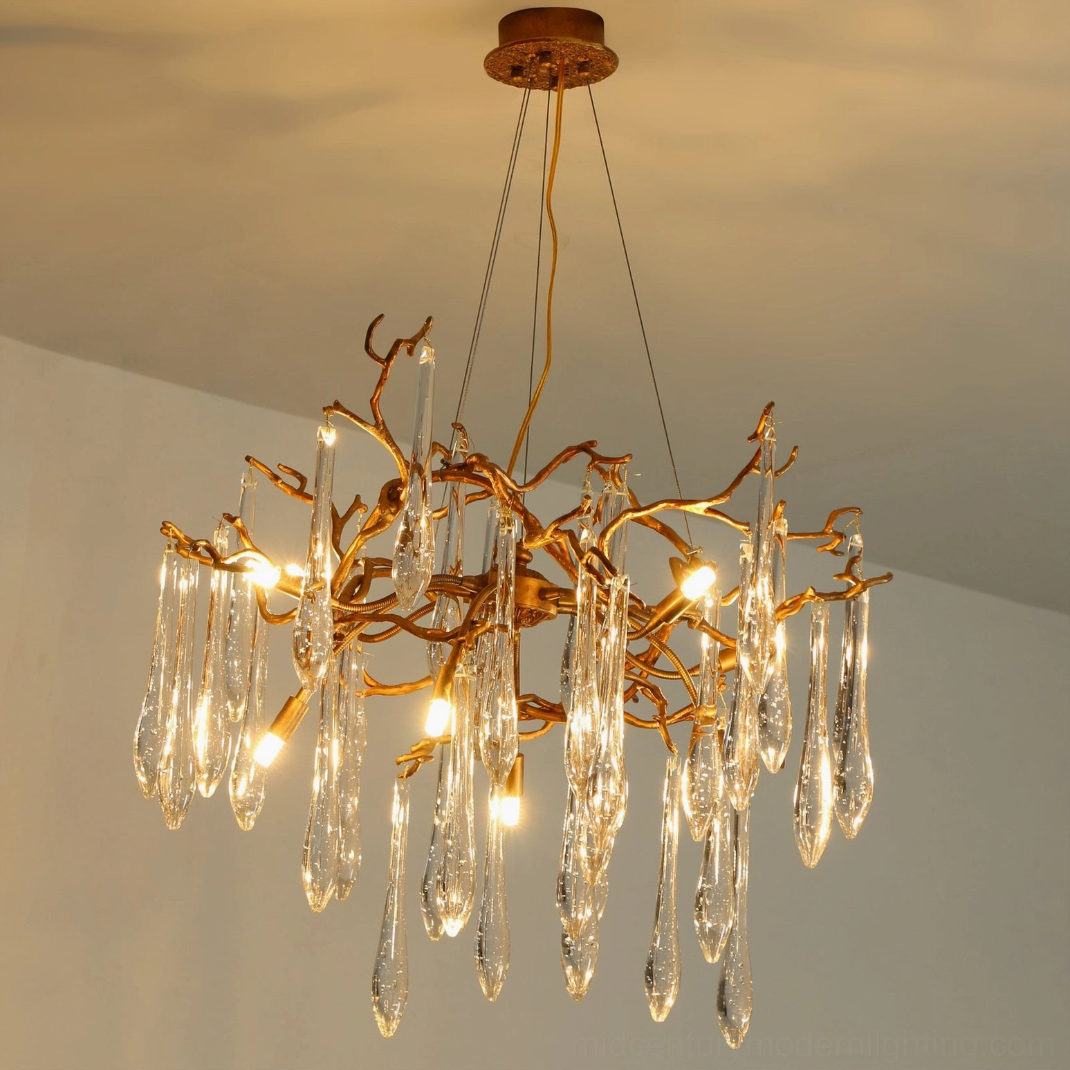 Large format Livio Chandelier (105cm) in grand entryway demonstrating statement-making scale and presence