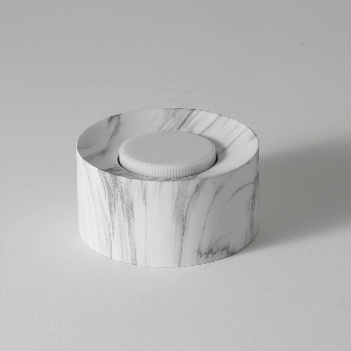 Loris 2-light ceiling fixture marble resin grey finish detail shot