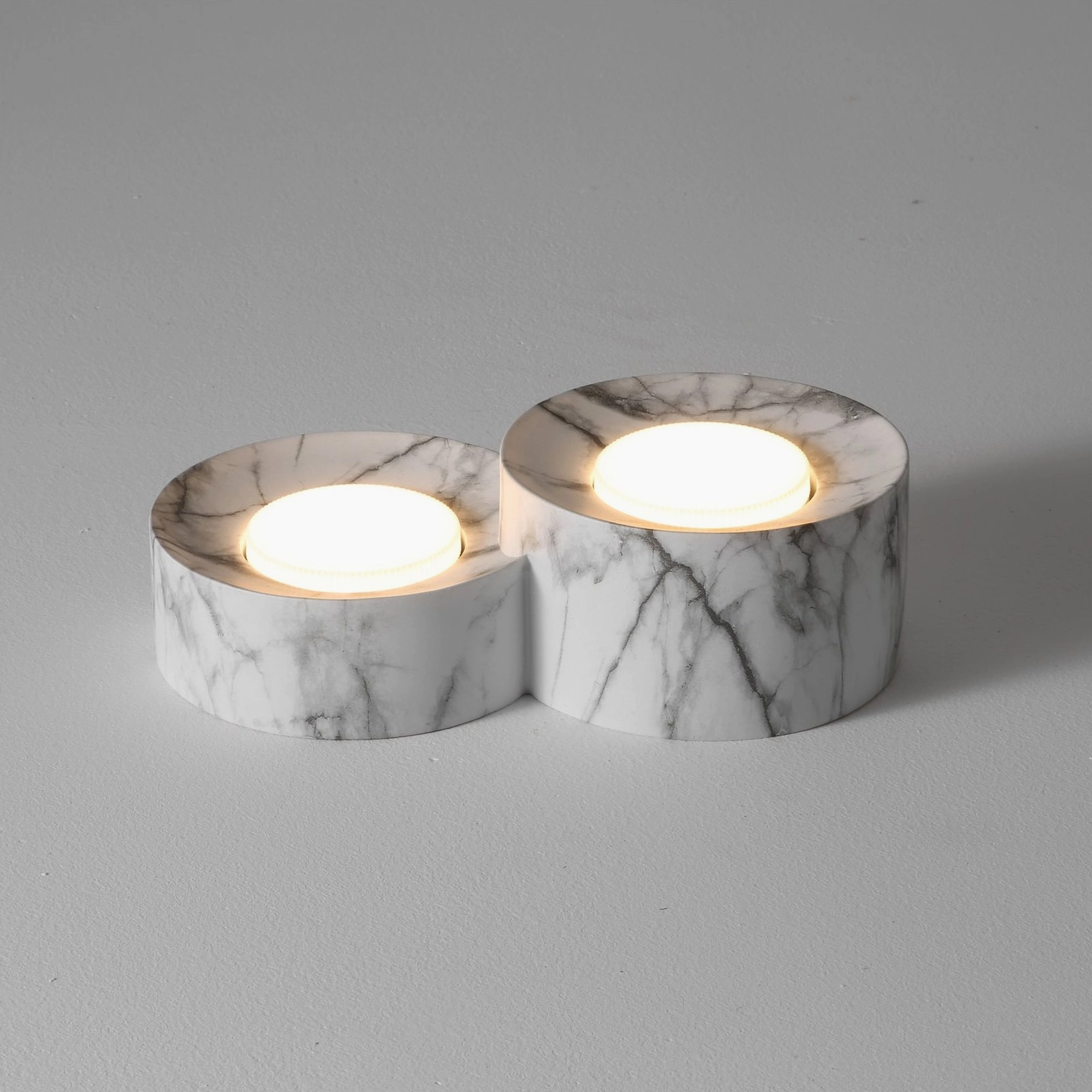 Loris 3-light clover ceiling fixture walnut color product photography