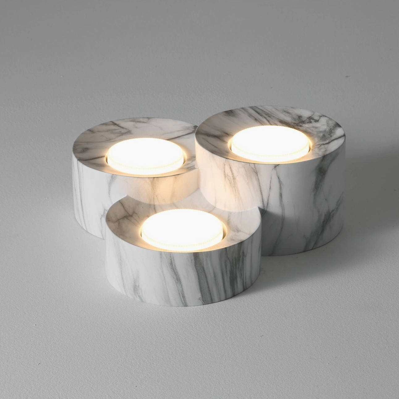 Loris ceiling light triple grey clover flush mount product detail