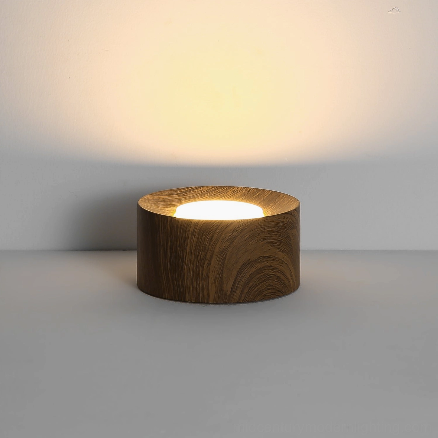 Loris single-light clover ceiling fixture walnut marble studio product shot