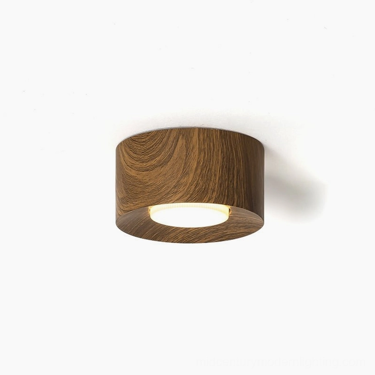 Loris single-light walnut marble ceiling fixture product image