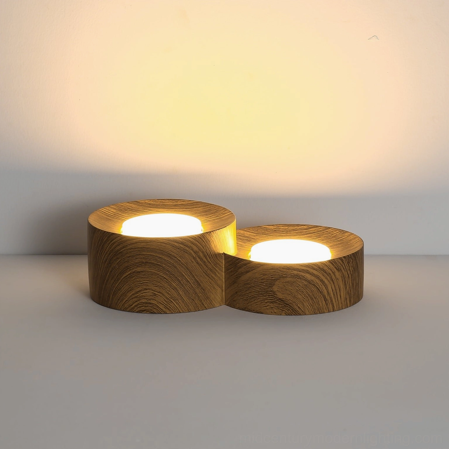 Loris single-light ceiling fixture walnut marble texture detail shot