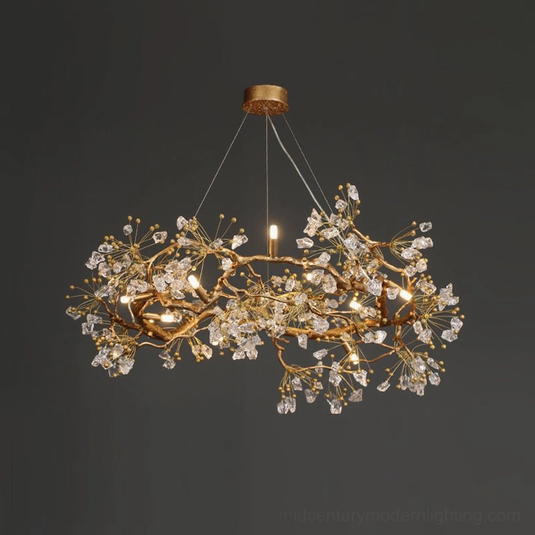 Large Lorna Berry chandelier extra-large model for grand spaces