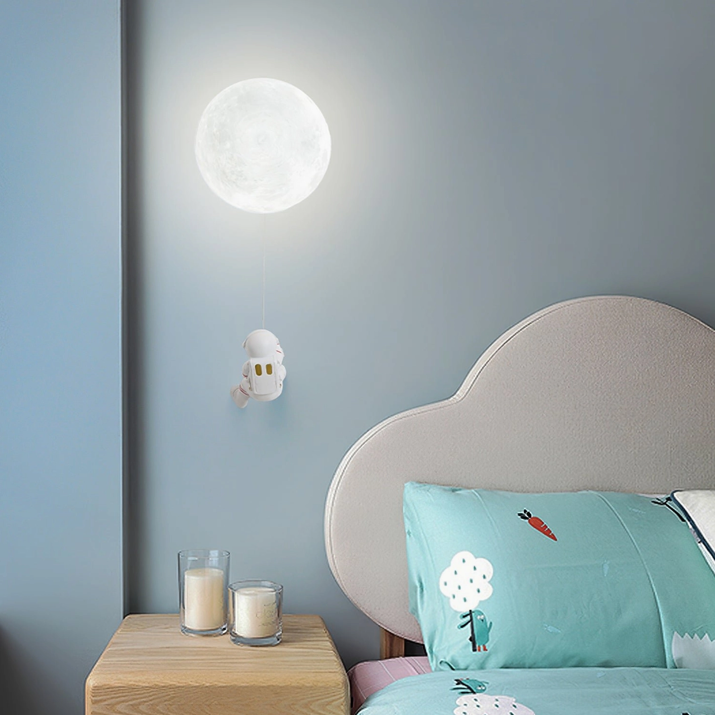 Lunar wall lamp installation and mounting hardware assembly guide