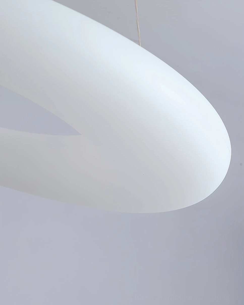 Magoo pendant light installation in contemporary minimalist home interior