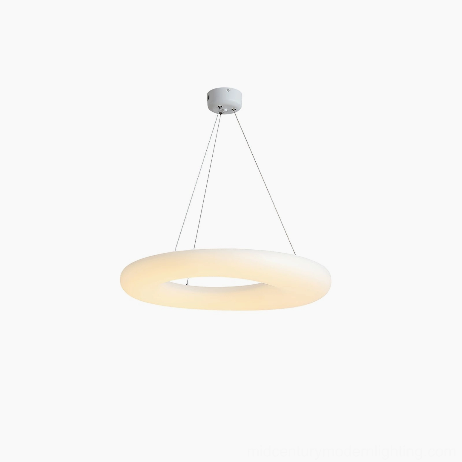 Magoo modern pendant lamp creating diffused soft light in minimalist interior