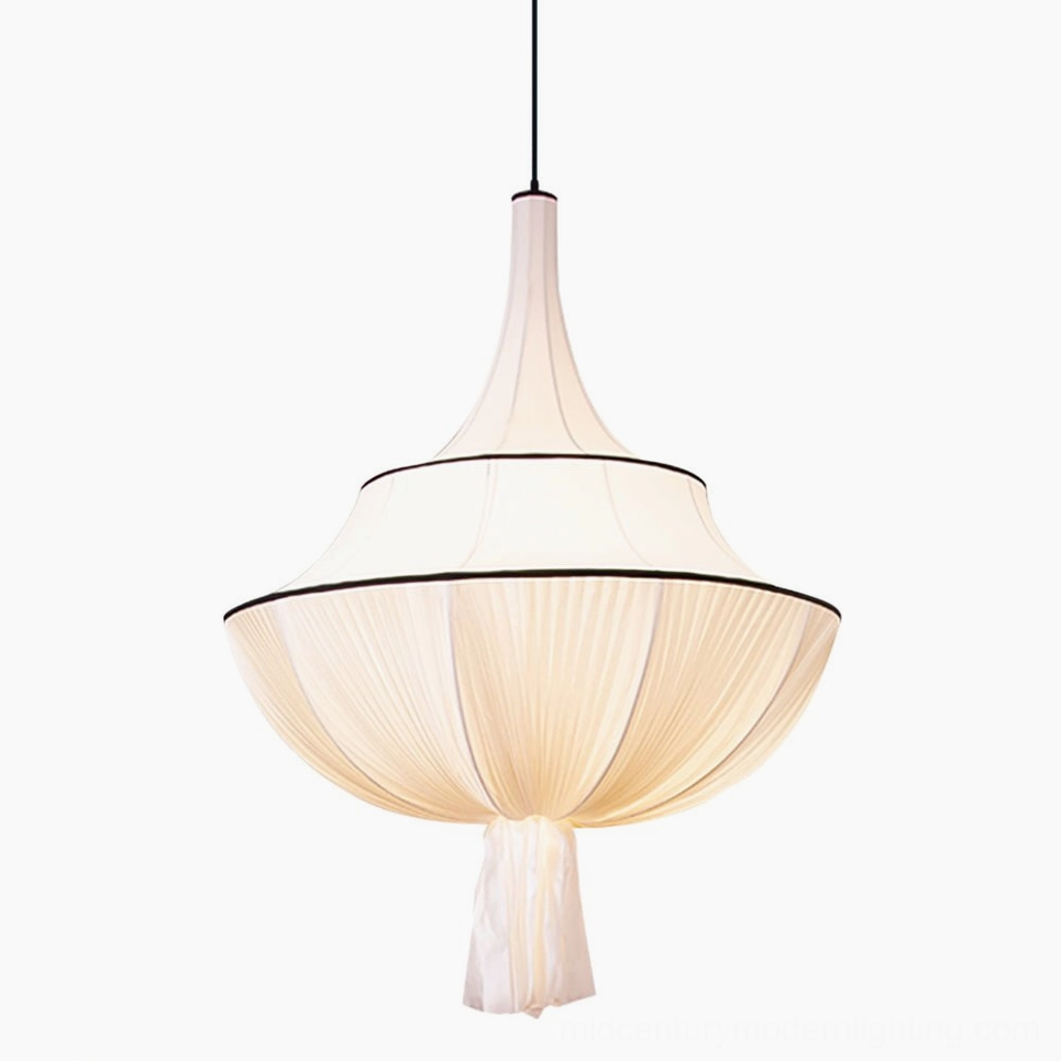 Marianna fabric pendant light technical specifications and electrical features modern LED Edison bulb compatible