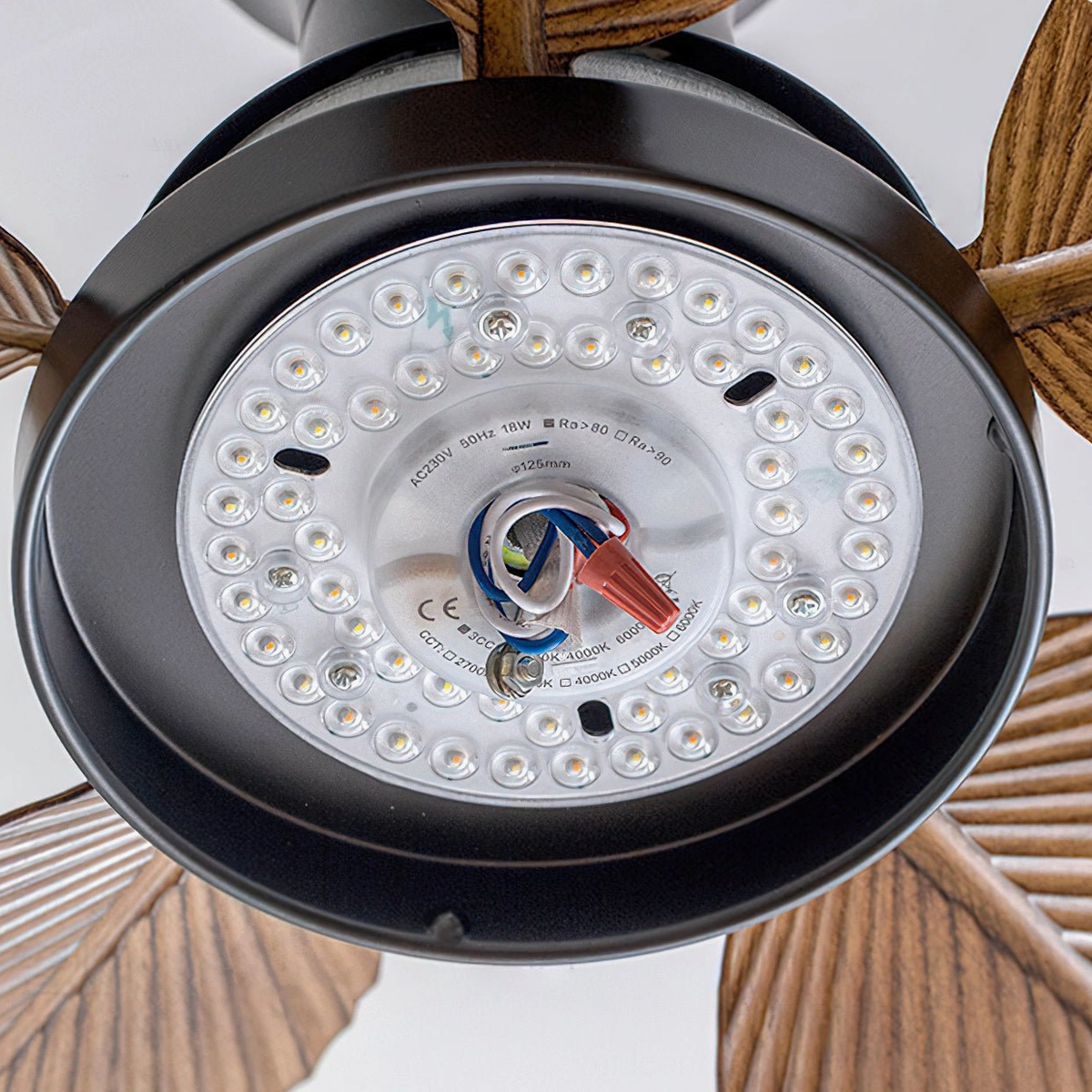 Maris ceiling fan light integrated LED module with color-changing beads and wiring terminals