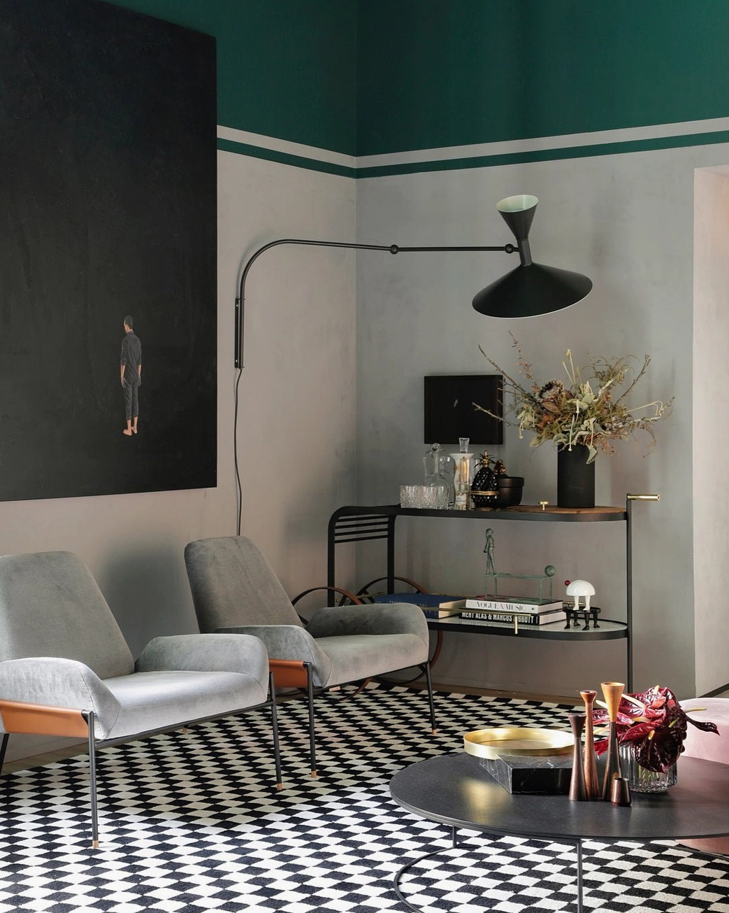 Marseille adjustable swing arm wall lamp minimalist metal design contemporary home