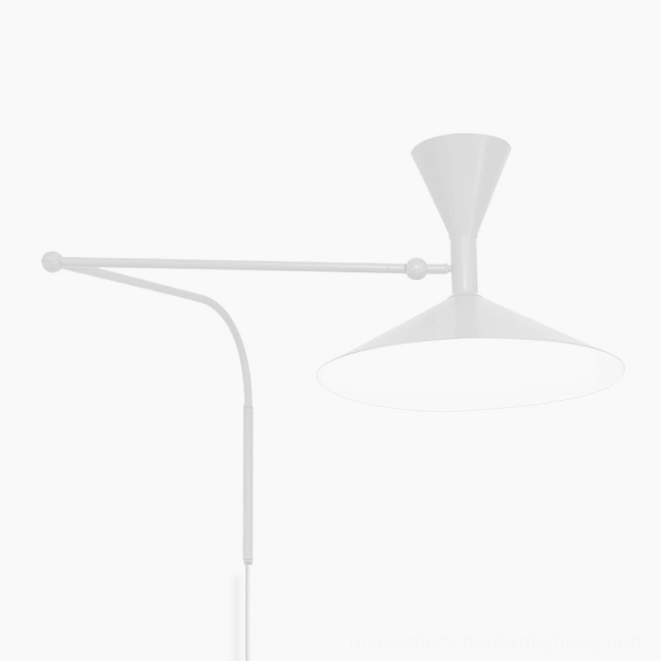 White Marseille wall lamp modern minimalist design sleek metal construction