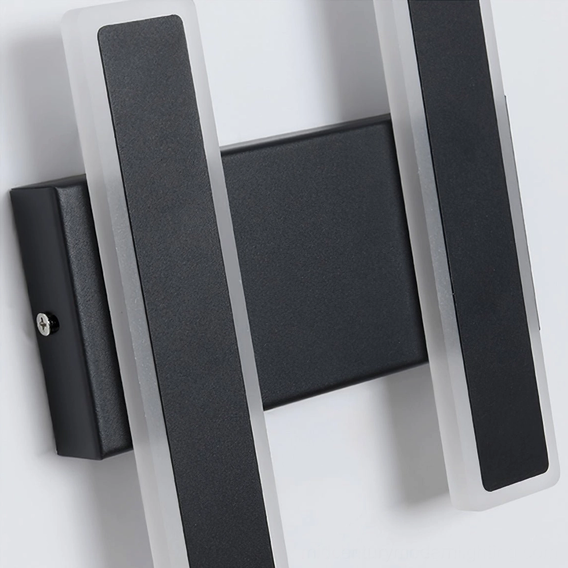 Mel LED wall sconce modern fixture installation - contemporary black geometric lighting