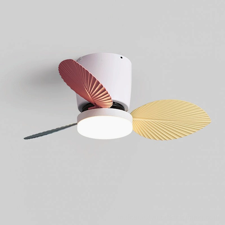 Melorie colorful and white ceiling fan light variant, vibrant three-color changing LED technology in contemporary home