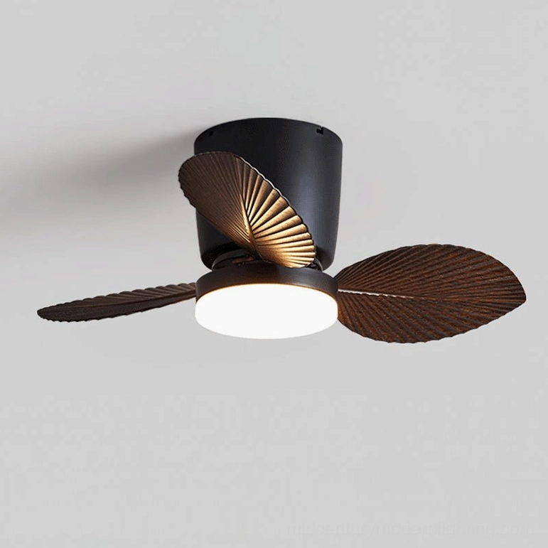Melorie walnut and black ceiling fan light variant, eclectic interior with rich textures and layered décor