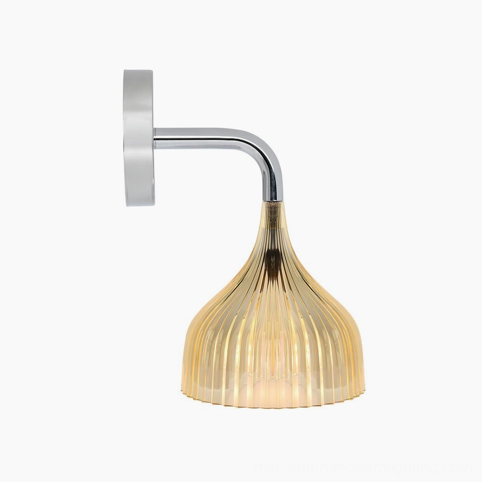 Mid-century modern wall sconce in various color finishes displayed together