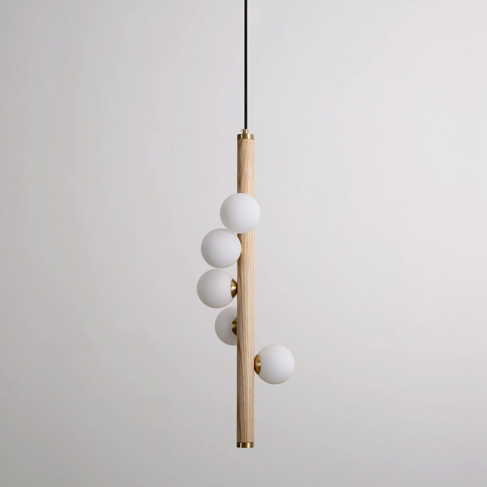 Miller wooden pendant light with G9 bulb base, LED and Edison bulb compatible lighting solution
