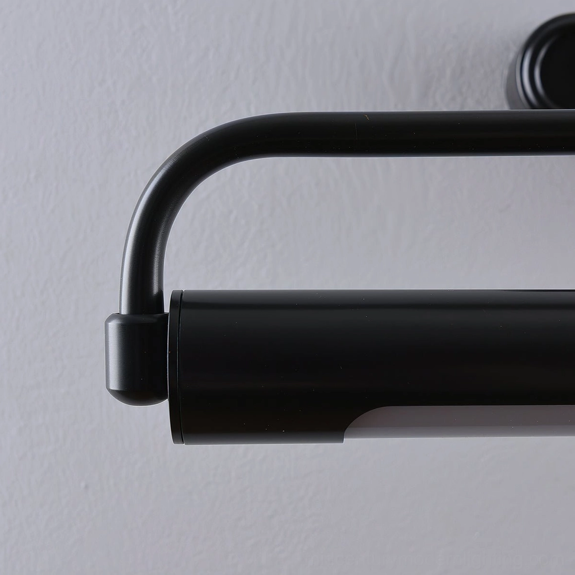 Minimalist wall sconce with integrated LED, polished brass gooseneck arm