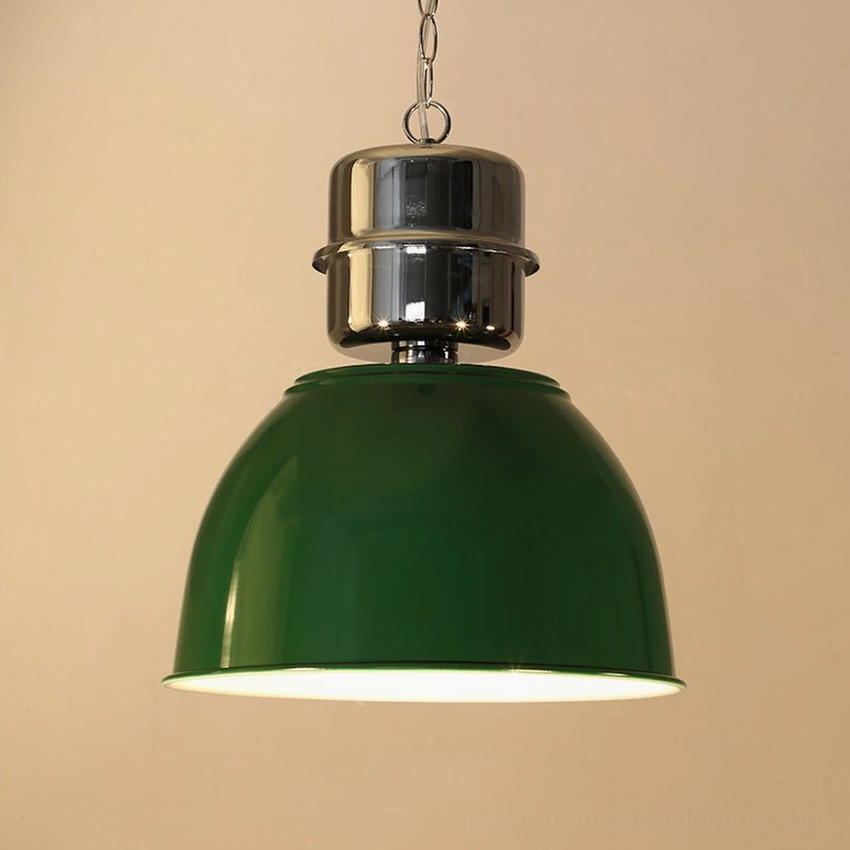 Minisol green pendant light shade modern industrial design metal construction